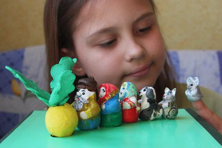 лепим пальчиковый театр