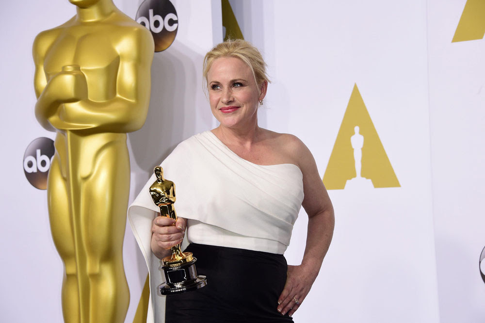 Patricia Arquette, vincitrice dell'Oscar come Miglior Attrice Non Protagonista per <em>Boyhood</em>.