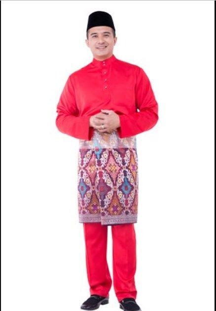 Pakaian Tradisional Melayu Lelaki Baju Sikap / Baju Kurung Pahang