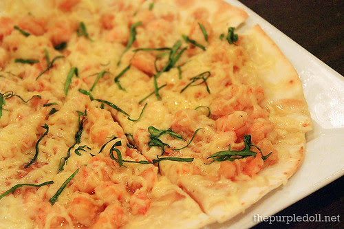 Shrimp & Basil Chiffonade Pizza P170