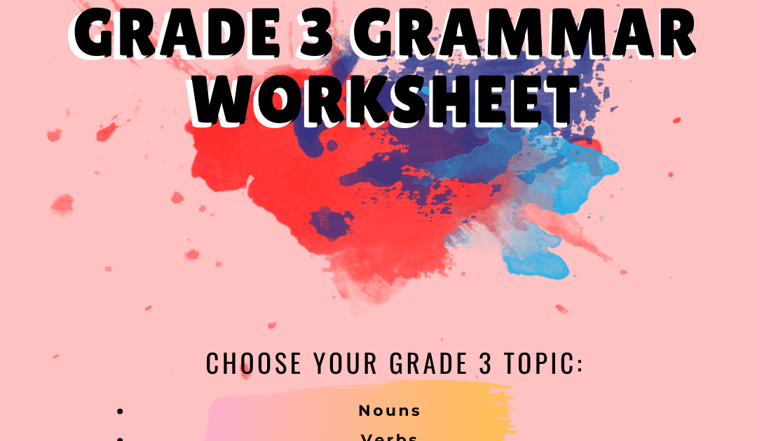 English Grammar Worksheet For Class 3 51 English Grammar Worksheets Class 3 Instant
