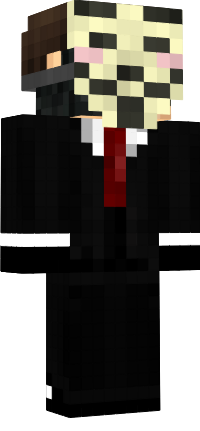 Minecraft Anonymous Hacker Skin Omong M