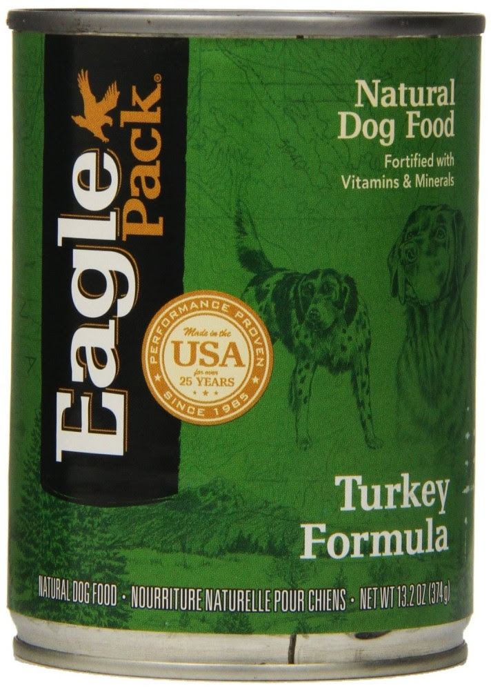 Eagle Pack Natural Wet Canned Dog Food, Turkey Formula, 13 ...