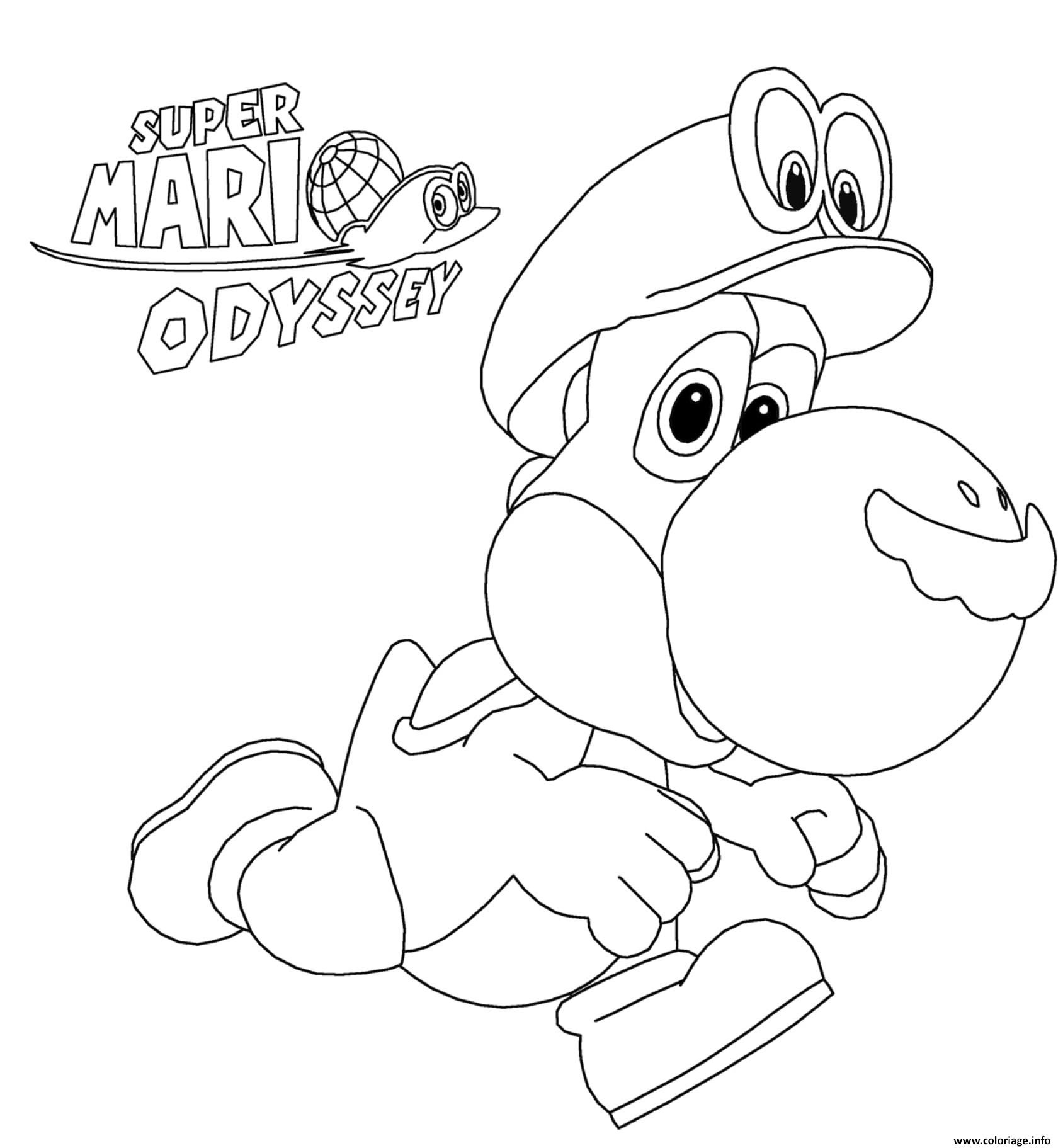 Coloriage Magique Addition Dessin Super Mario Odyssey A