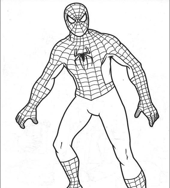 ausmalbilder avengers spiderman