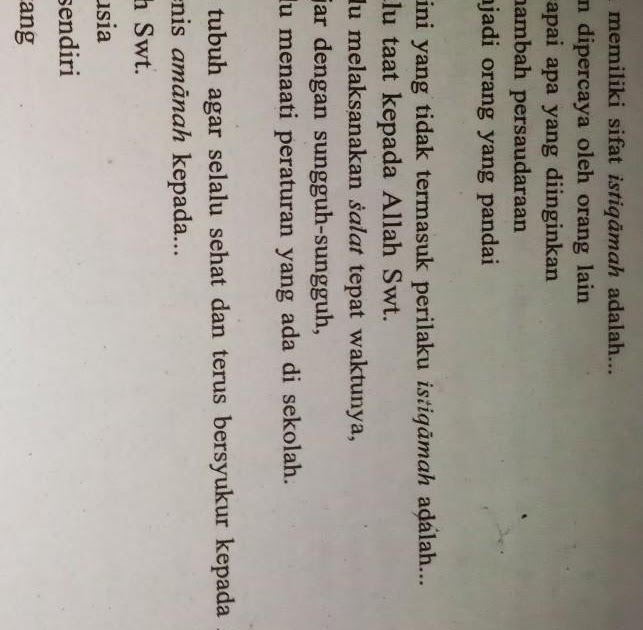 Hikmah Memiliki Sifat Istiqamah Adalah Tumbuh Tumbuhan