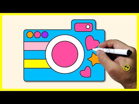 Learn to Draw CAMERA ,How to Draw a Camera and Easy - Toys Kids