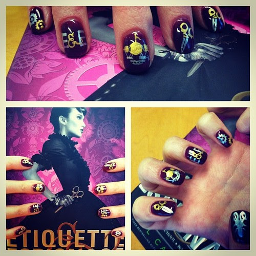Now THOSE are the nails of a lady of quality. (#nailart inspo- @gailcarriger’s Etiquette & Espionage.) (at Mademoiselle Geraldine’s) Now THOSE are the nails of a lady of quality. (#nailart inspo- @gailcarriger’s Etiquette & Espionage.) (at Mademoiselle Geraldine’s)