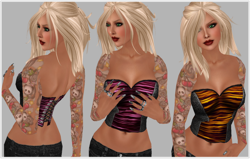 My Style in Second Life: NEW WOE Sweater & Corset Tops!
