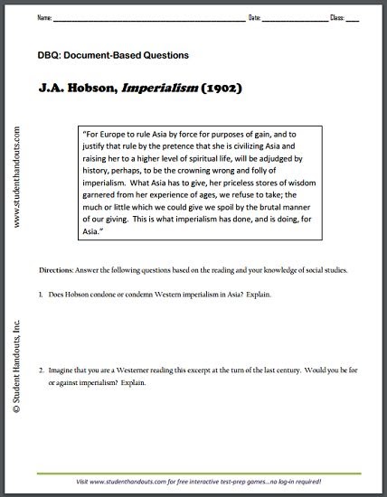 Analyzing The Motives For Imperialism Worksheet Answers : Motives For