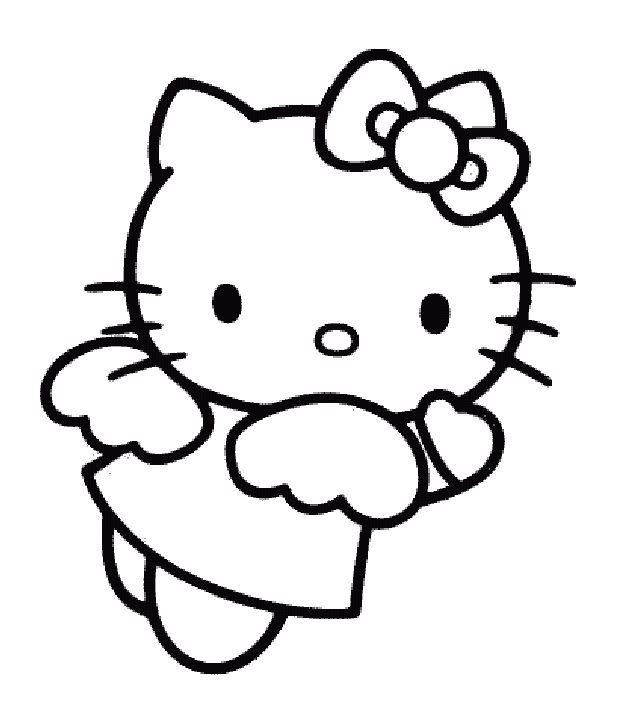 hello kitty coloring emo