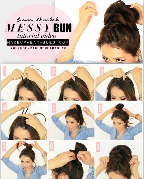 Hairstyle Messy Bun Step By Step Viral Blog K