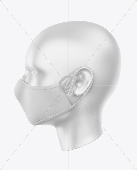 Download Free Nose Mask Mockup Free Download Face Mask Mockup In Apparel PSD Mockup Template