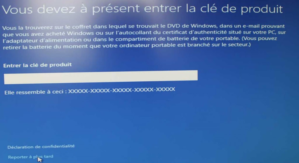 Windows 10 / Installation