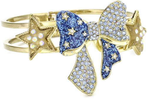 Holiday Jewelry: Betsey Johnson "Heaven's to Betsey" Large Bow Hinged