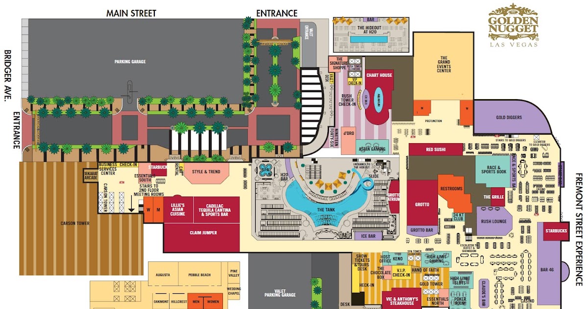 6 FLOOR PLAN OF GOLDEN NUGGET LAS VEGAS, OF VEGAS LAS