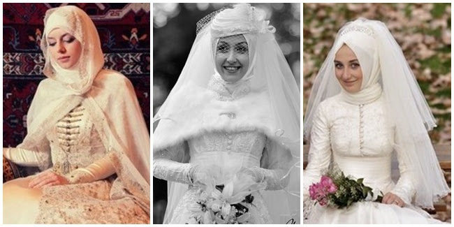 Wah Cantiknya Berbagai Model Wedding Hijab Dari Luar 