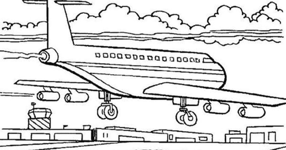 Airplane Coloring Book - Coloring Pages For Kids