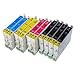 10 Druckerpatronen kompatibel mit Epson T0711 T0712 T0713 T0714