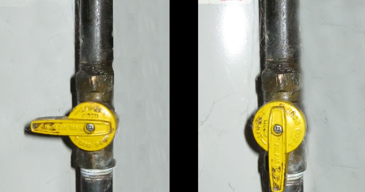 Water heater alarm: Gas valve on off