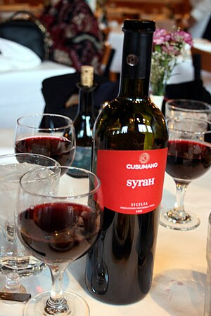 Italian Syrah wine from Sicily
