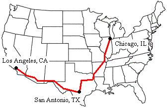 Texas Eagle Route Map | Draw A Topographic Map
