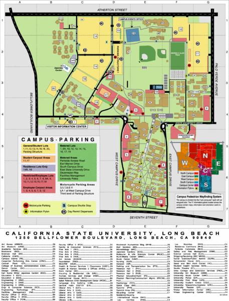 Long Beach Campus Map | Draw A Topographic Map