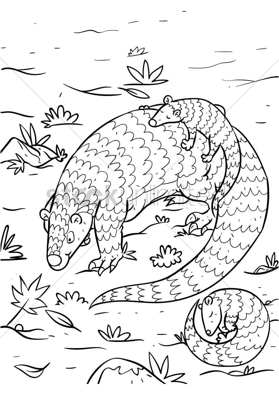 Download 212+ Pangolin Coloring Pages PNG PDF File - Download Free Font