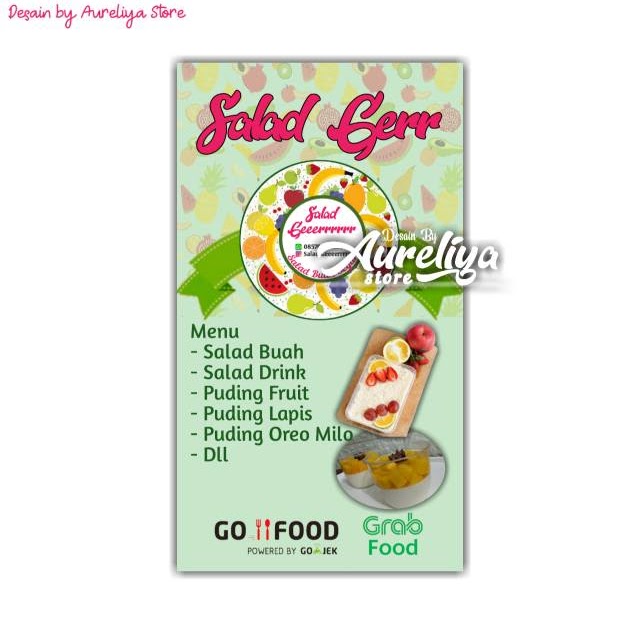 Gambar Spanduk Salad Buah Gambar Contoh Banners