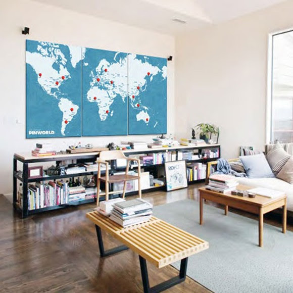 地図をおしゃれにディスプレイ 自宅に取り入れたい実例コーデ12選
