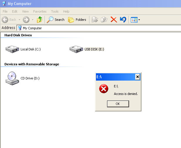 Torrent Files Are Mine: USB DRIVE NOT ACCESSIBLE ACCESS DENIED