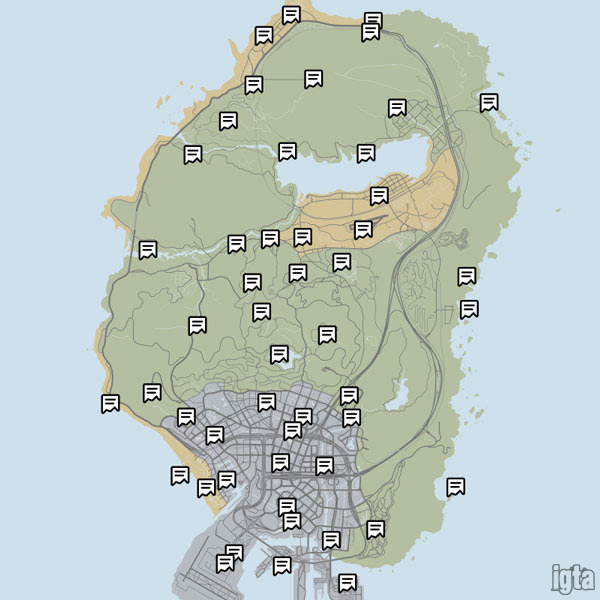 19 Beautiful Map Of All Spaceship Parts Gta 5
