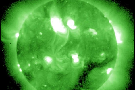 Imagen del Sol captada el 8 de marzo. | NOAA