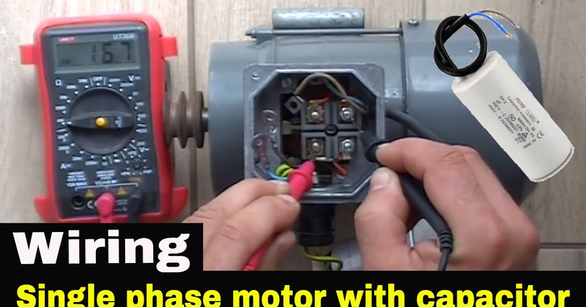Electric Motor Motor Run Capacitor Wiring Diagram
