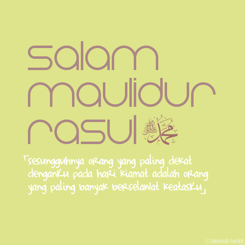 Salam Maulidur Rasul :)