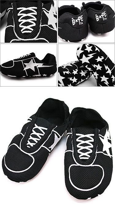 a bathing ape slippers