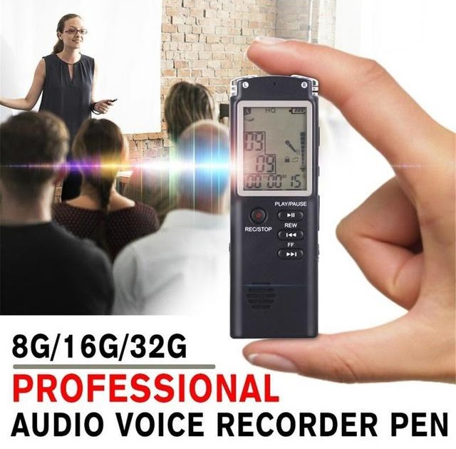 8GB Spy Hidden Audio Voice Recorder Recording MP3 Player Dictaphone Magnet Clip