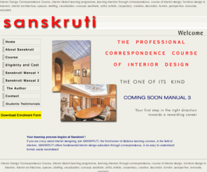 Sanskruti2000.com: Interior Design Correspondence Course, interior