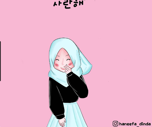 Gambar Kartun Wanita Korea Lucu
