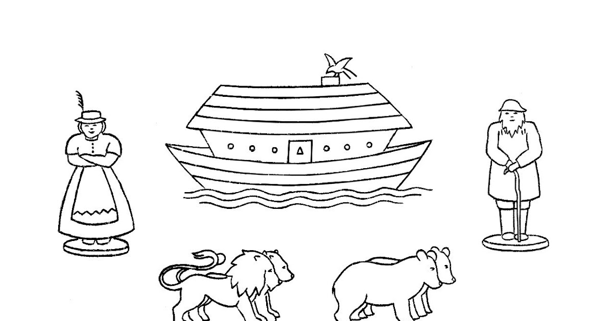 26 Noah's Ark Coloring Pages Animals
