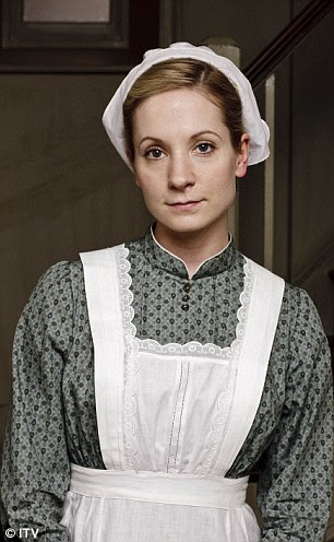 Joanne Froggatt as Anna Bates, Mary's lady's maid, in Downton Abbey.
