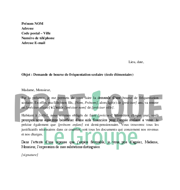 Lettre De Motivation Demande Bourse Doctorat  n Carta De