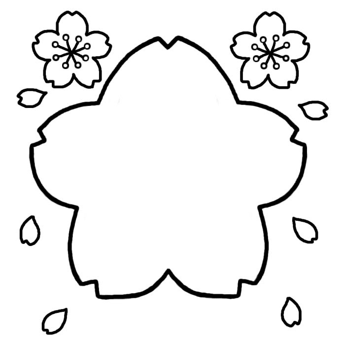 驚くばかりさくら イラスト 白黒 最高のカラーリングのアイデア