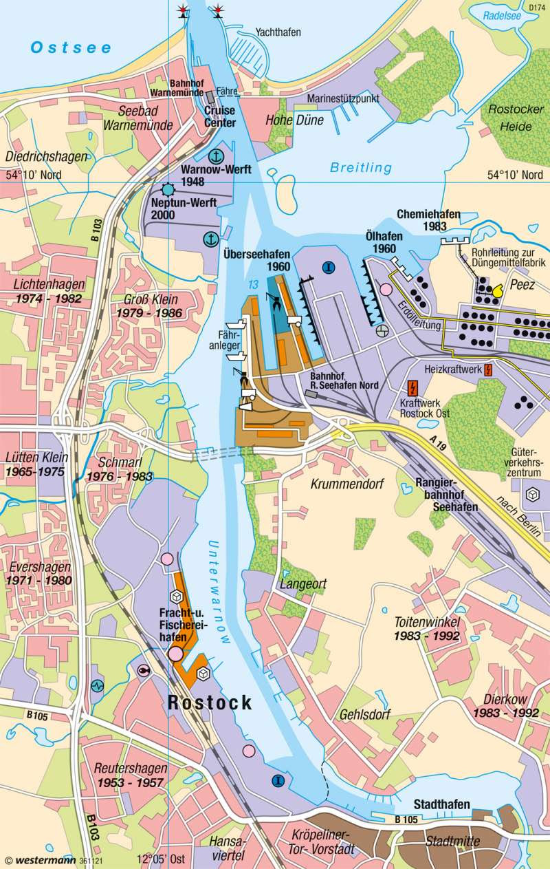 Rostock Karte