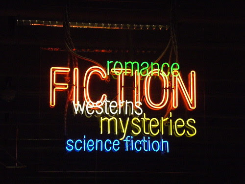 Fiction/genre sign - Burton Barr Central Library, Phoenix Public Library