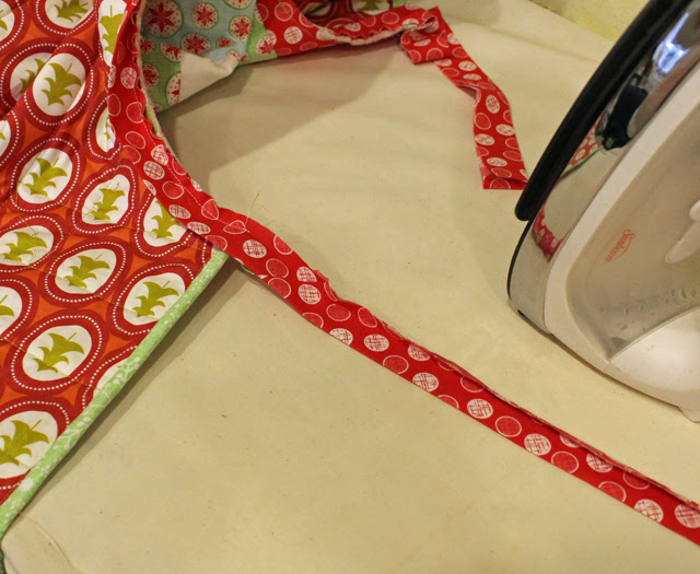 bias binding tails pressed