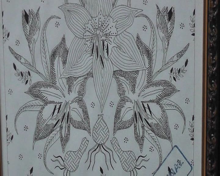 Contoh Gambar Batik Bunga Simple