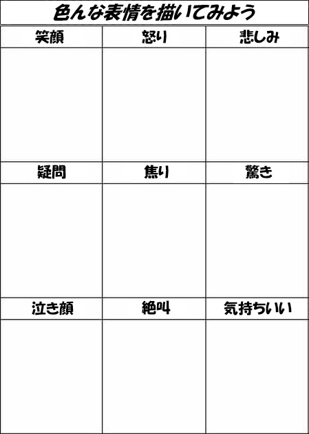 100以上 表情 テンプレート 表情 テンプレート 無料