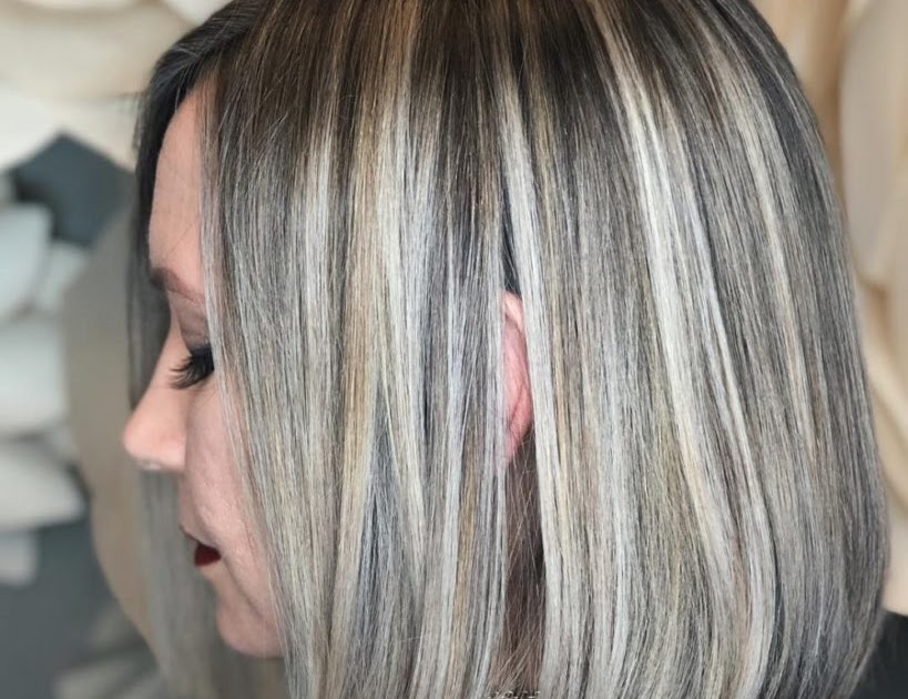grey hair platinum blonde
