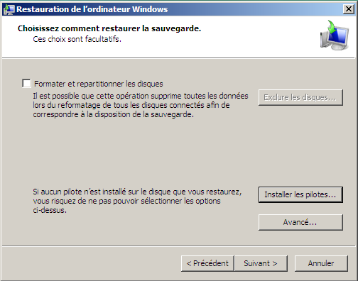 Tutoriel Centre Sauvegarde de Windows Vista/Seven